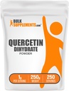 BulkSupplements.com Quercetin Dihidrát Por - Quercetin kiegészítők, Antioxidánsok Forrás - Vegan & Gluten Free, 1 g per Serving, 250g (8.8 oz) (1-es csomag)