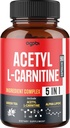 Acetil L- karnitin kiegészítés - 2600mg 3 hónap - keverve Alpha Lipoic Acid, Zöld tea, Zöld kávé Bean & Málna ketonok - Memória & Brain Health Support, Non- GMO - 90 Vegán kapszula