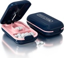 Pill Cutter, Pill Splitter vágás kis pirula vagy nagy pirula a fél, Cuts Pills, Vitaminok, Tabletta, Stainless Steel Blade, Travel Sized (Pill Cutter, Blue)
