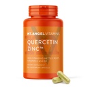 Mt. Angel Vitamins - Cink Quercetin Bromelain Supplement - Immune Support & Respiratory Health - Quercetin 500mg Capincated 124; Cink 50mg Therape124; C-vitamin Capevanced 124; Immunbooster felnőtteknek - 300ct.