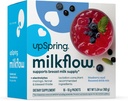 UpSpring Milkflow Electrolyte Szoptatás Kiegészítés Drink Mix Fenugreek- Free, Moringa & Blueberry Akai Flavor, Szoptatás kiegészítés támogatása Emlőtej ellátás és Restauráló elektrolitok, 16 Mix