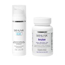 Skinuva ® Scar (1.7 oz) & Bruise (14 kapszula) - Haladó szilikon krém növekedési faktorokkal és Homeopátiás Bruise Remedy Formulált Arnica, Bromelain & Cink