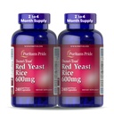 Puritan 's Pride Doctors Trust ® Red Yeast Rice 600mg, Diétás kiegészítés, 240 Rapid Release kapszula, 2 csomag