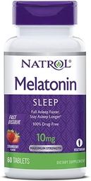Natrol Melatonin Alvás Maximális hatáserősség 10 mg 60 tabletta (2 tablettát tartalmazó csomag)