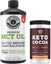 Bal parti teljesítmény 100% Kókusz MCT olaj folyadék, 32oz + Keto Coco Drink Mix, 8.5oz