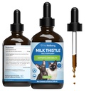 Kisállat Wellbeing Milk Thistle macskáknak - Organic Milk Thistle, Támogatja az egészséges májfunkció és méregtelenítés - Vet- Formulált gyógynövény kiegészítés - 4 oz (118 ml)