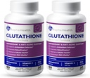 Twin Pack Glutatione Enhanced with Vitamin C & Zinced 124; Advanced Antioxidant & Immune Support