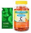 Zéró cukor C-vitamin gumik étrend-kiegészítő, 250 mg, 120 Ct Bundle exkluzív vitaminok és ásványi - A-Z - Jobb Ligth & Spring Guide