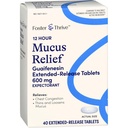 Foster & Thrive Mellkasi Congestion Mucus Extended Release, 600 mg Guaifenesin Relieves Mellkasi Congestion által okozott Excess Mucus, (Hasonlítsa össze a Mucinex 12 órás kiterjesztett kiadás), 40 tabletta