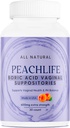 Peachlife Boric Acid Suppostaries in növényi kapszulák - USA Made - hüvelyi pH