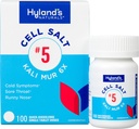 Hyland 's No. 5 Cell Salt Kali Mur 6X Tablets, Cold Medicine and Sore Throat Relief, Natural Treatment of Colds, Sore Throats, Runny Orose, and Burns, Quick Dissolution Tablets, 100 Count
