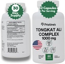 Tongkat Ali 1000MG kivonat kiegészítés - 30 napos ellátás - Athletic Performance Support - Natural Aphrodisiac, Testoszteron & Immunity Support - Erős antioxidáns előnyök