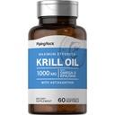 Piping Rock Krill Oil 1000mg Softskels d.m. 124; 60 GM 124; Supplement for Women and Men d.m. 124; with Omega 3, Astaxantin, EPA, DHA d.m. 124; Non-GMO, Gluten Free