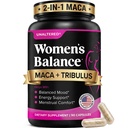UNALTERED Hormon Balance & Mood Support for Women - Természetesen támogatja a Hormonal Balance & Energy Tribulus Terrestris & Red Maca Root kivonat - Diétás kiegészítés - 90 Vegán kapszula