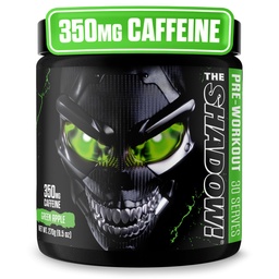 JNX SPORTS The Shadow! 350mg koffein Hard Core Pretoshing - Green Apple 30 Servings dr.
