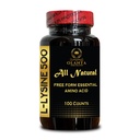 L-LYSINE Aminosäure-Ergänzungen - Hochfeste L-Lysin-Ergänzung für Augengesundheit Lip Care, Immunsystem, Aminosäure-Säulen, Connective Tissue Health - 1 Flasche 100 Zähler