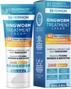 Hermon Powerful Antifungical Ringwork Cream - Hatékony kezelés a makacs gyűrűsféreg, Jock Itch, Ekzema, Tinea Versicolor, Athlete 's Foot - felnőttek és gyerekek számára - 100ml