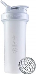 BlenderBottle Classic V2 Shaker Bottle Perfect for Protein Shakes and Pre Workout, 28- Ounce, White
