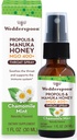 Wedderspoon Propolis és Manuka Honey Throat Spray, Chamomile & Mint, 1 Fl Oz (csomag 1), Sore Throat Relief, Természetes Immuntámogatás