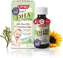 CATALO Baby 's Algae DHA Drops - Plant- Based Omega3 Supplement for Applants - No Fish Oil, No Manual Additives - Easy- to- Use Liquid DHA Supplements - 30ml (1 fl oz)