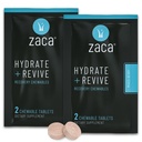 Zaca Recovery Chewable Supplementation - 124; Hidrate + Revive - 124; Party, Travel, Worfise & Altale - 124; Non- Sugar & Non- Gluten - 124; Mixed Berry, 2 csomag = 4 tabletta