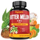 Organic Bitter Melon kivonat kapszula - Kombinált Neem, Görögszéna, Kurkumin, Fokhagyma & Papaya - 150 Számol 5 hónapig - Támogató test, Emésztő, Bőr, Immun & Teljes Wellness