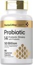 Doctor 's Way Probiotic Supplementation - 124; 50 billió Active Organizations - 124; 90 Capevanced - 124; 14 Strains with Prebiotic