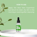 Dr. Botanicals Aloe Vera Eye Serum124; Eye Serum for Dark Circles and Puffiness - Hydrating and Soothing Formule for Plump - Reduce Puffiness and Fine Lines - 124; Abling Eye Serum Thermal 124; 0,15 fl oz