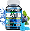 Kreatin Monohydrat 5g Pro Servieren, keine Zucker Kreatin Ergänzungen Unterstützung für Stärke, Leistung, Energie, Erholung, Glutenfreie Kreatin für Frauen und Männer, Blaubeeren Geschmack (30 Gummies135)