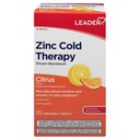 Leader Cink hideg terápia rágótabletták, Non-Drowsy Homeopátiás Cink kiegészítés, Csökkenti az időtartama és súlyossága hideg tünetek, gyors hatású hideg remedy, Citrus Flavor, Sugar Free, 25 gróf