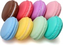 Coolrunner Macaron Case, Mini Macaron Box, Macaron Cute Pill Box, Colorful Macaron Ékszer Storage Box, Shape Storage Box Candy Cuki Pill Organizer Case Container (8PCS)
