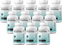 Magnézium-biszglicinát 200mg - magas abszorpció Chelated Magnézium-kiegészítés - Gyenge gyomor, gluténmentes, támogató alvás, izomgörcsök és pozitív hangulat - 120 kapszula (12-es csomag)