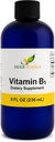 Folyékony B1-vitamin cseppek - Napi tiamin kiegészítés, hogy támogassa emésztést, idegrendszer, szívegészség, stressz enyhítése, természetes energia booster - 500% DV, 288 Servings per palack - 8 fl. oz