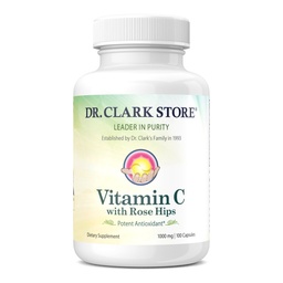 Dr. Clark C-vitamin Rose HIPS kiegészítés - 1000mg, 100 Zselatin kapszula, Immuntámogatás és antioxidáns védelem