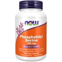 NOW Foods kiegészítők, Foszfatidil Serine 100 mg foszfolipid vegyülettel származó Soy Lecitin, 120 Veg kapszula
