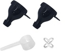 2Pack fehérje por tartály menni hordozható kiegészítő tölcsérek Shaker palack Balls & Spoon hordozható Dispenser Konténer Fitness és utazás -the- kiegészítés tárolás és töltés megoldás
