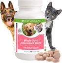 Nur natürliches Pet Ganzes Essen Antioxidans Grüner Tee & Berry Antioxidante Vitamin-Ergänzung Mischung für Hunde, um ein gesundes Immunsystem zu unterstützen, Kampf freie Radikale Schäden - 60 Weiche Kauen