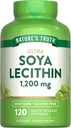Nature 's Truth Ultra SOYA Lecitin 1200 mg, 120 Count (1-es csomag)