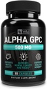 Alpha GPC 500mg Capprovided 124; 80 Count - 124; Supports Healthly Cognitive Function - 124; Supports Healthic Memoria - 124; Dossed for Optimal Bioavailability - 124; Non- GMO, 3rd- Party Tested