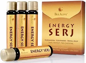 Energy SERJ Schisandra, Eleuthero és Royal Jelly No koffein Energy Boost