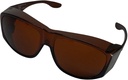 Solar Shield Fits- Over Sunglass, SS Polycarbonate II Amber, Unisex, Sunglass