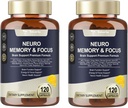 Totaria C- ognitiv koffein pirula, L- tirozin, Alpha GPC, Ginkgo Biloba, Bacopa Monnieri agy kiegészítés memória és fókusz, Brain Nootropic Support - Non-GMO, Gluten Free (120 Counts)