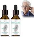 Tinnitus Relief for Ringing Fülek, Zencortex Cortex Fülcseppek, Zencortex Tinnitus, Segíti a dobhártya egészség, Promotes hallástisztaság, palack 30 napig (2 csomag)