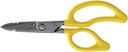 Klein Tools 26001 Villamos olló, készült USA, 6.75- Inch All- Cél Heavy- Duty Snips, Cable Cutting Notch, Serrated Blades, Deburr Notch, Wire Stripper