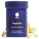 Ritual HyaCera Skin Supplement for Wrinkle Support, with Hyabest ® and Ceratiq ® for Skin Hydration Support, Hyaluronic Acid, Glycolipids, Ceramides, Gluten Free, Non GMO, Vanilla Essence, 30 napos ellátás