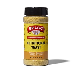 Bragg Nutritional Yeast Seasoning - 4.5 oz - Dairy- Free Parmesan Cheese Substitute - Tökéletes salátáknak, tésztáknak, zöldségeknek és több