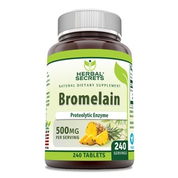 Herbal Secrets Bromelain Supplement 500 Mg Tablets Supplementary