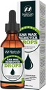Bio-Ear Wax-Entfernungstropfen für gekämmte Ohren – Natürliches Ear Wax-Reinigeröl für Kinder, Erwachsene, Baby – Earwax-Entfernungsflüssigkeit für Unclogging-Ears, Earaches, Ear Health (Made in USA)