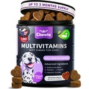 Kutya Vitaminok 15 1 - kutya multivitamin rágás MSM for Hip & Joint Health - Kutya kiegészítés Itchy Skin Relief - Multivitamin kutyáknak Immuntámogatás Enzimekkel - bőr és kabát, mobilitási támogatás