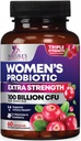 Probiotics for Women Digestive Health Support - 90 milliárd CFU Women 's Probiotic, 16 Strains, Cranberry, Vaginal Probiotic with Prebiotics, PH, Immune, Urinary, & Feminian Health Support, 60 kapszula